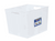 16L Storage Box With Handles white 33.2 x 29.7 x 25.2cm