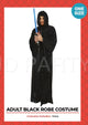 ADULT BLACK ROBE WIZARD JEDI COSTUME