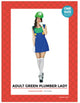 ADULT GREEN PLUMBER GIRL COSTUME