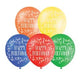 BALLOON 10PK PRTD HAPPY BDAY