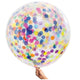 BALLOON 1PK CONFETTI MULTI 90CM