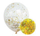 BALLOON 30CM 3PK GLTR CONFTI GOLD