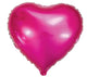 BALLOON FOIL 45CM HEART DK PINK