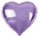 BALLOON FOIL 45CM HEART LT PRPL