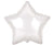 BALLOON FOIL 45CM STAR WHITE