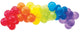 BALLOON GARLAND RAINBOW 40PK