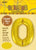 Gold "0" Numeral Foil Balloon 86cm (34")