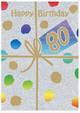 Greeting Card - Happy Birthday 80