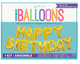 Happy Birthday Gold 35.5cm Foil Letter Balloon Kit