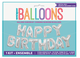 Happy Birthday Silver 35.5cm Foil Letter Balloon Kit