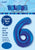 Royal Blue "6" Numeral Foil Balloon 86cm (34")