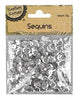 SEQUIN 20G SILVER ROUND LASER